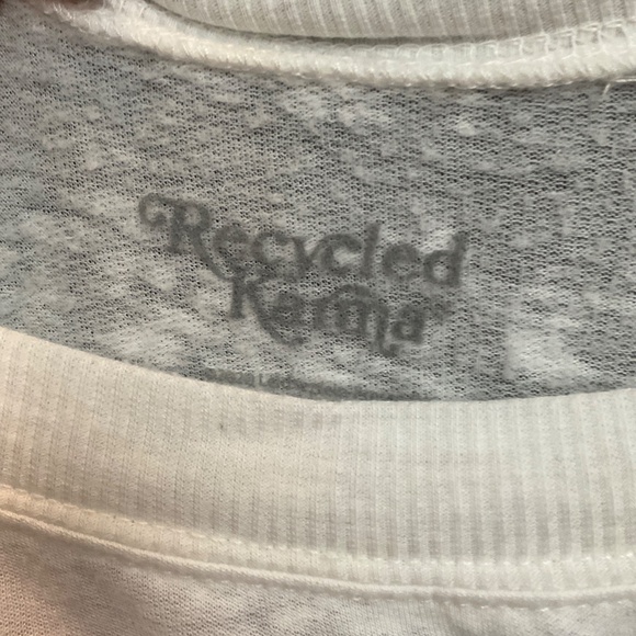 #0418 White Long Sleeve Size S Brand Recycled Karma - Picture 3 of 3